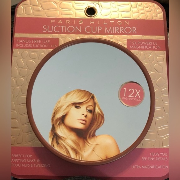 Paris‎ Hilton suction cup 12X magnifying mirror new - Picture 7 of 11